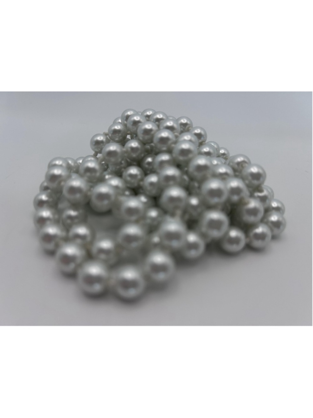 Necklace‎ White Imitation Pearl Beaded Endless Strand Classic Layering Womens - Picture 4 of 6